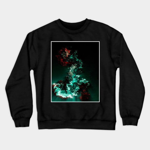 Green flames Crewneck Sweatshirt by BrycePartTimeArtist